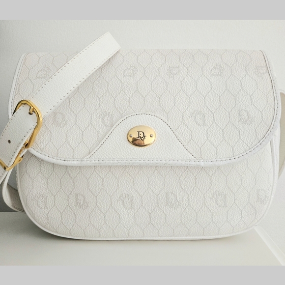 Authentic DIOR Set Honeycomb Versatile Shoulder Crossbody Pochette Wallet 2pc - Picture 3 of 16